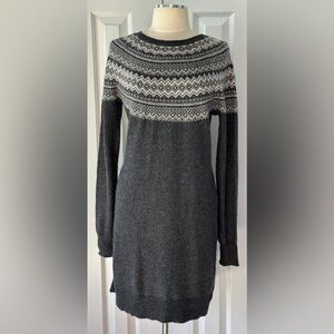 Artisan NY Fair Isle Sweater Dress | Wool Alpaca Blend | XL